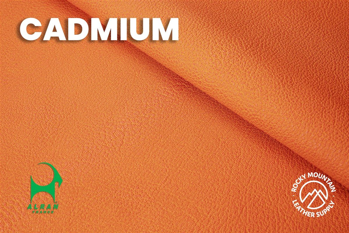 Alran Goa DT goatskin in cadmium