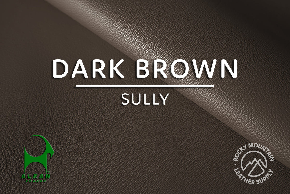 Alran Sully goatskin in Dark Brown