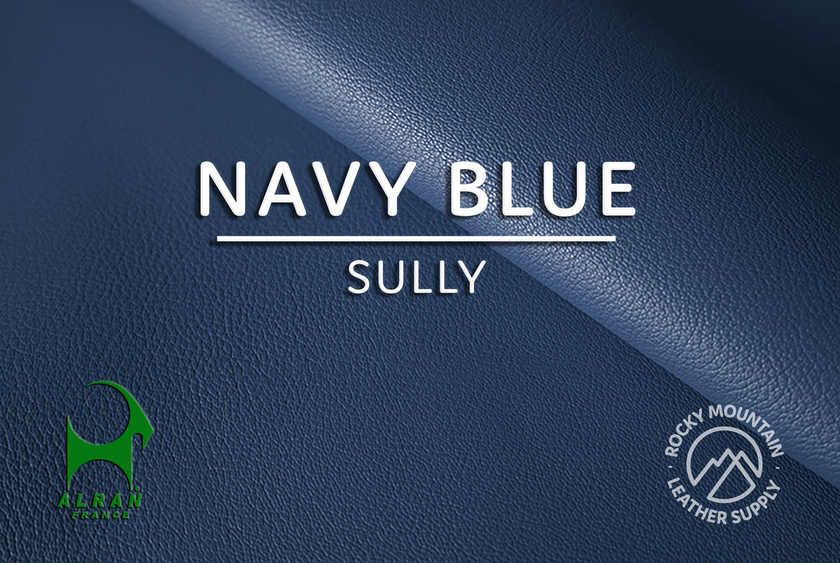 Alran Sully goatskin in Navy Blue