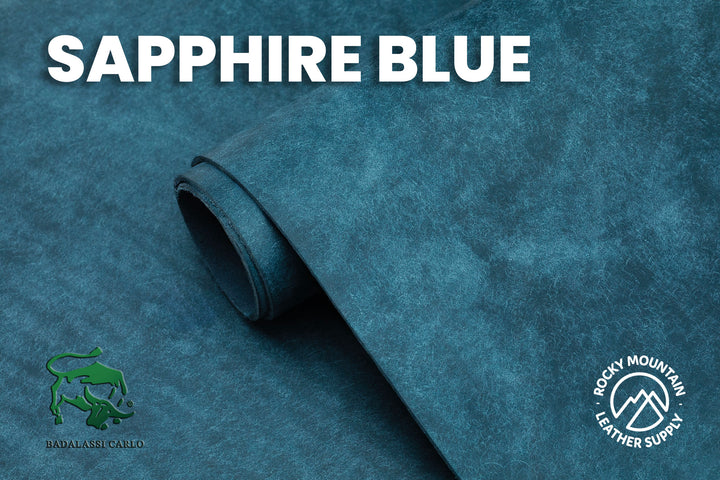 Badalassi Carlo Pueblo cowhide in sapphire blue